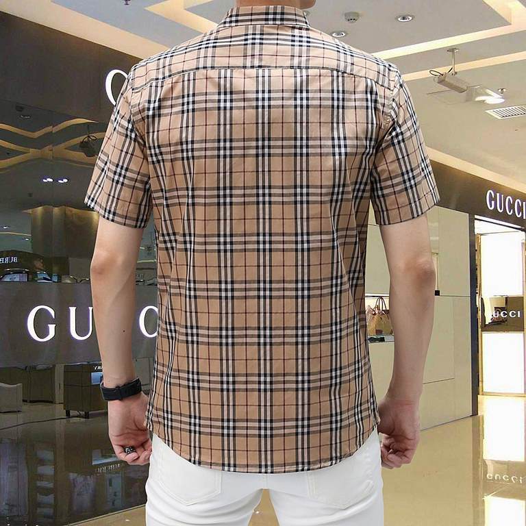 BURBERRY Burberry shirts, HK foreign goods, Thailand, the official website counter synchronization on sale, AD, BUR home every season's staple single product, the latest signature-style main label, quite a sense of aesth