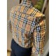 (High-end quality) Burberry 2022 counter the latest explosion of striped shirt shipment Paris counter synchronization on sale! Selected Italy    imported customized cotton shirt fabric with the latest plaid design, the c