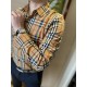 (High-end quality) Burberry 2022 counter the latest explosion of striped shirt shipment Paris counter synchronization on sale! Selected Italy    imported customized cotton shirt fabric with the latest plaid design, the c