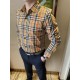 (High-end quality) Burberry 2022 counter the latest explosion of striped shirt shipment Paris counter synchronization on sale! Selected Italy    imported customized cotton shirt fabric with the latest plaid design, the c