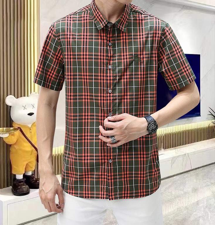 BURBERRY Burberry shirts, HK foreign goods, Thailand, the official website counter synchronization on sale, AD, BUR home every season's staple single product, the latest signature-style main label, quite a sense of aesth