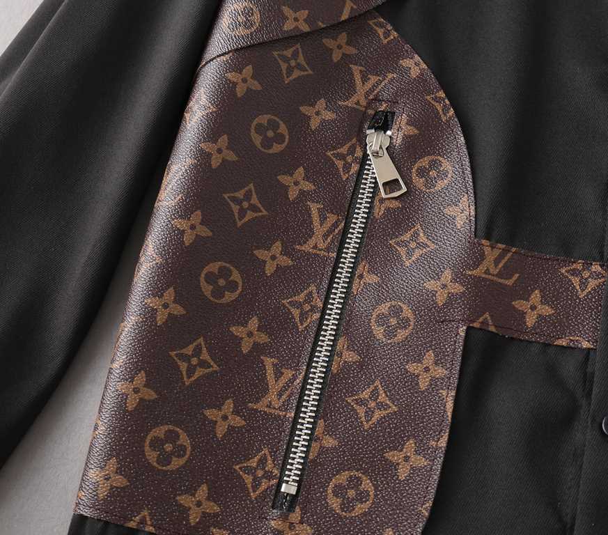 LV Louis Vuitton 2023ss new men's long sleeve shirt, high quality ready-to-wear! Customized fabrics Breathable and comfortable, impeccable details, brand elements design concepts, reflecting high quality. The handfeel is