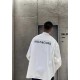 BALENCIAGAParisian Family 23ss Back English Letter Long Sleeve Shirt, Upshot Collection