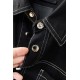 Single top Z428 PA  PRADA    2023 Early Fall New Washed Triangle Labeled Denim Shirt Jacket, casual retro and handsome a denim jacket, partial loose design, cool valiant feeling at a glance to love!!!!On the body is very