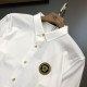 VER23S New Full quality men's long sleeve shirt!!!! Company goods, chest Medusa head embroidery perfect detail ............ Wear alone or underneath is superb!!!! Narrow collar is more of men's specific style! The shirt 