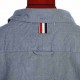 Thom Browne 22Fw Four Bar Stripe Flannel Long Sleeve Shirt - Light GrayHigh-count, high-density custom fabrics, facecloth thickened brushed, brushed process processing, feel delicate, high-grade cotton fabrics, the entir