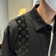 LV Louis Vuitton 2023ss new men's long sleeve shirt, high quality ready-to-wear! Customized fabrics Breathable and comfortable, impeccable details, brand elements design concepts, reflecting high quality. The handfeel is