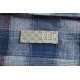 BalenciagaBalenciaga 23Fw Washed Willow Studded Plaid ShirtThe fabric is made of old washed vintage plaid stiff fabric Open mold custom engraved Logo buttons Hardware custom logo, fabric custom weaving and dyeing, each c