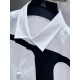 Valentino VALENTINO 2023ss Early Fall New Long Sleeve Shirt Shirt, High-end version! Counter customized fabrics Breathable comfort, impeccable details, brand elements design concepts, reflecting high quality. Hand feel d