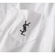 Saint Laurent 2023ss new men's long sleeve shirt, high quality ready-to-wear! Customized fabric Breathable and comfortable, impeccable details, brand elements design concept, reflecting high quality. The handfeel is deli