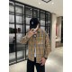 (High-end quality) Burberry 2022 counter the latest explosion of striped shirt shipment Paris counter synchronization on sale! Selected Italy    imported customized cotton shirt fabric with the latest plaid design, the c