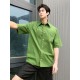 #BOTTEGA VENETABV 23ss Side Woven Short Sleeve Shirt Top