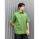 #BOTTEGA VENETABV 23ss Side Woven Short Sleeve Shirt Top