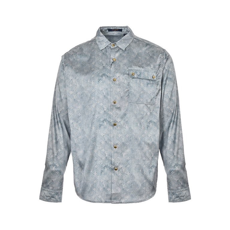 Gradient All-over Print ShirtLouis VuittonLouis Vuitton 23ss Gradient All Over Print ShirtThe use of the original open mold one to one production 120 polyester micro-stretch silk fabric on the hand feel super comfortable