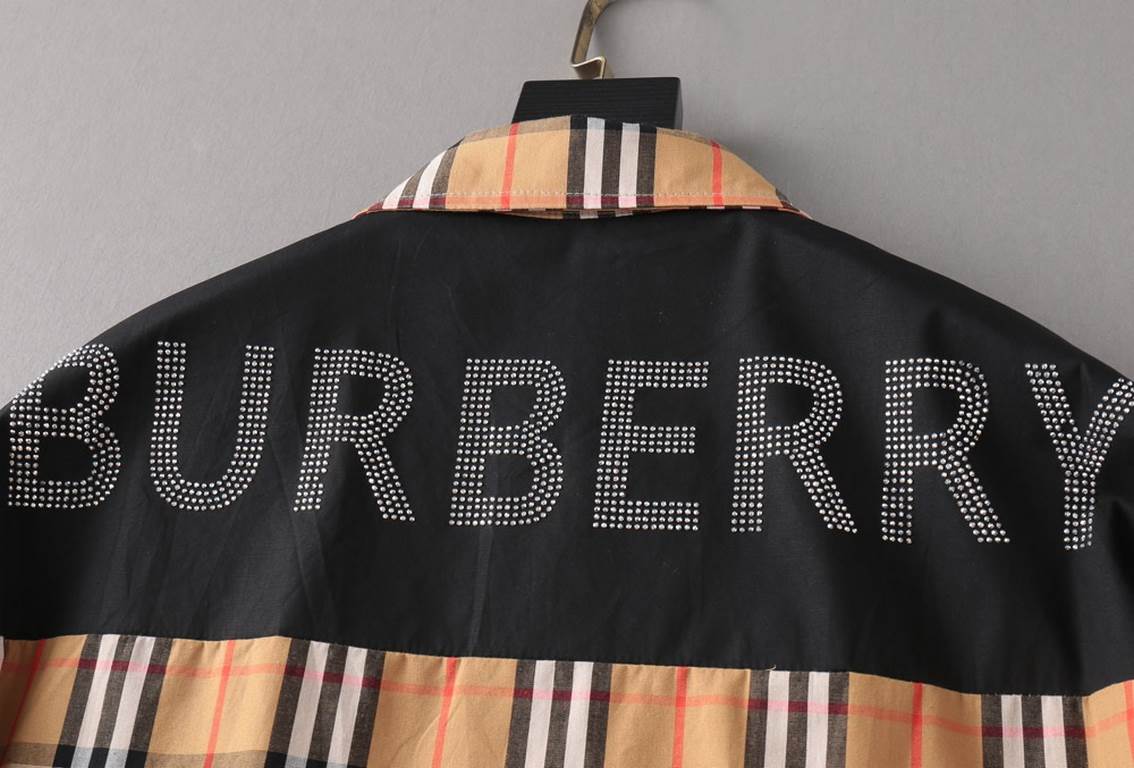 Burberry 2023ss new men's long sleeve shirt, high quality ready-to-wear! Customized fabric Breathable and comfortable, impeccable details, brand elements design concept, reflecting high quality. Hand feel delicate and so