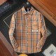 Burberry 2023ss new men's long sleeve shirt, high quality ready-to-wear! Customized fabric Breathable and comfortable, impeccable details, brand elements design concept, reflecting high quality. Hand feel delicate and so