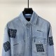 Givenchy 23 denim shirtMaterial 12A 77 American cotton denim cottonThe upper body drape full three-dimensional shapeProcess 1 the whole piece of clothing by light filial piety washingProcess 2 using imported machine appl