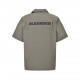 JIL SANDER 23ss Back Printed Lapel Short Sleeve ShirtMade of top quality cotton fabric, classic logo print on the back, customized with original and consistent accessories, large factory craftsmanship, export standards.S