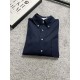 TB23FW fall and winter new top twill wool material lapel shirt, men's and women's classic four bar jacquard logo dark blue long-sleeved shirt! Trading company channel rare out, synchronized with the official website on s