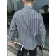 Alexander Wang Alexander Wang Embroidered Small Label Striped Long Sleeve Shirt Hits Collection