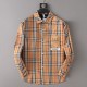 Burberry Burberry 2023ss new men's long sleeve shirt, classic centennial plaid, high quality ready-to-wear! Customized fabric Breathable and comfortable, impeccable details, brand elements design concept, reflecting high