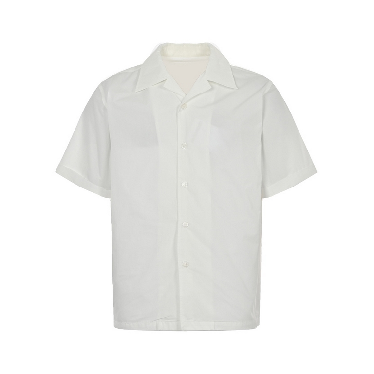 JIL SANDER 23ss Back Printed Lapel Short Sleeve ShirtMade of top quality cotton fabric, classic logo print on the back, customized with original and consistent accessories, large factory craftsmanship, export standards.S