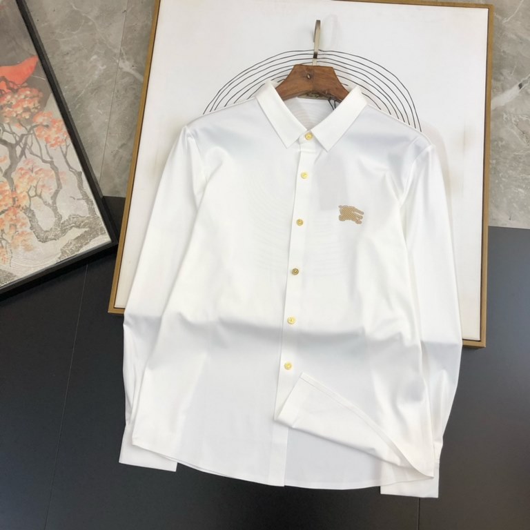 BBR22S FallWinter Men's Long Sleeve Shirt, excellent material and workmanship! A good piece of the most basic soul, the use of guest double stranded mercerized fabric, extremely delicate, full of texture The front chest 