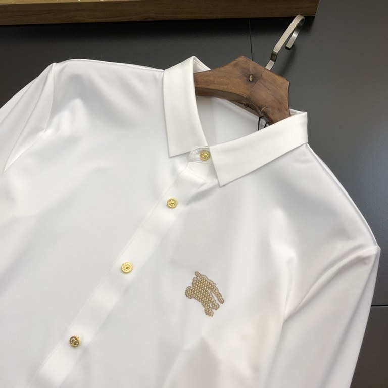 BBR22S FallWinter Men's Long Sleeve Shirt, excellent material and workmanship! A good piece of the most basic soul, the use of guest double stranded mercerized fabric, extremely delicate, full of texture The front chest 