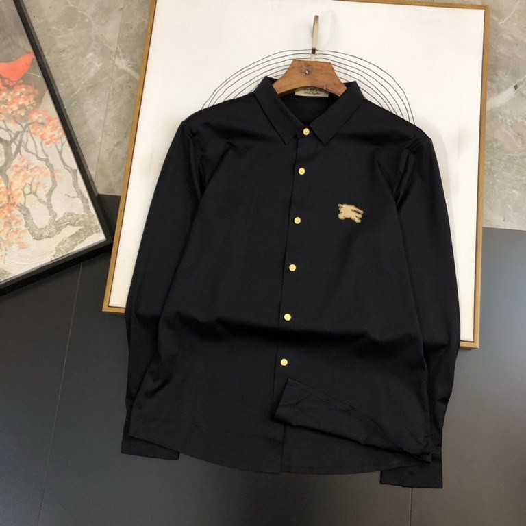 BBR22S FallWinter Men's Long Sleeve Shirt, excellent material and workmanship! A good piece of the most basic soul, the use of guest double stranded mercerized fabric, extremely delicate, full of texture The front chest 