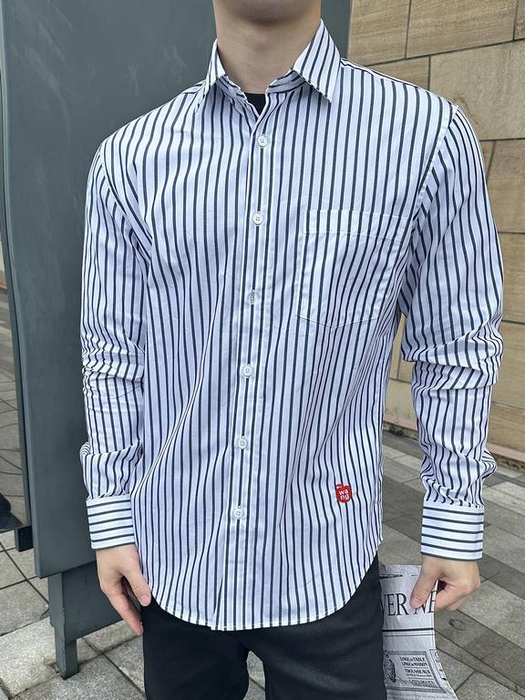 Alexander Wang Alexander Wang Embroidered Small Label Striped Long Sleeve Shirt Hits Collection