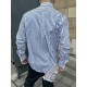 Alexander Wang Alexander Wang Embroidered Small Label Striped Long Sleeve Shirt Hits Collection