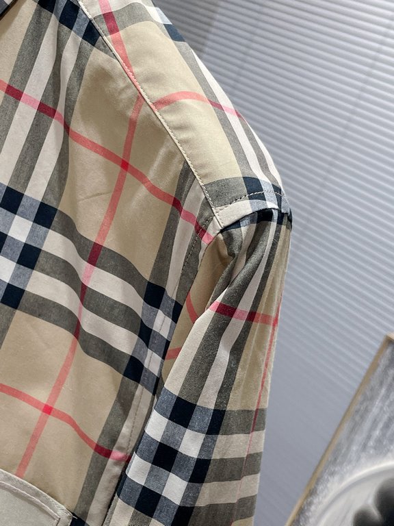 Burberry Burberry 2023ss Early Fall New Long Sleeve Shirt Shirt, High-end version! Counter customized fabrics Breathable comfort, impeccable details, brand elements design concept, reflecting high quality. Hand feel deli