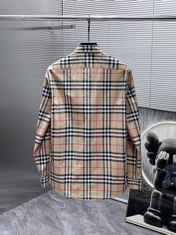 Burberry Burberry 2023ss Early Fall New Long Sleeve Shirt Shirt, High-end version! Counter customized fabrics Breathable comfort, impeccable details, brand elements design concept, reflecting high quality. Hand feel deli