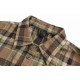 Chrome HeartsCrocker Heart Flannel Plaid ShirtCustom dyed yarn is made of 11 count double stranded 240g(washed 260g) cotton blend facecloth, brushed on the front, laser infrared positioning, handmade tailoring, all-aroun