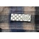 BalenciagaBalenciaga 23Fw Washed Willow Studded Plaid ShirtThe fabric is made of old washed vintage plaid stiff fabric Open mold custom engraved Logo buttons Hardware custom logo, fabric custom weaving and dyeing, each c