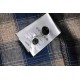 BalenciagaBalenciaga 23Fw Washed Willow Studded Plaid ShirtThe fabric is made of old washed vintage plaid stiff fabric Open mold custom engraved Logo buttons Hardware custom logo, fabric custom weaving and dyeing, each c