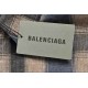 BalenciagaBalenciaga 23Fw Washed Willow Studded Plaid ShirtThe fabric is made of old washed vintage plaid stiff fabric Open mold custom engraved Logo buttons Hardware custom logo, fabric custom weaving and dyeing, each c