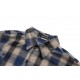 BalenciagaBalenciaga 23Fw Washed Willow Studded Plaid ShirtThe fabric is made of old washed vintage plaid stiff fabric Open mold custom engraved Logo buttons Hardware custom logo, fabric custom weaving and dyeing, each c