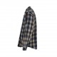 BalenciagaBalenciaga 23Fw Washed Willow Studded Plaid ShirtThe fabric is made of old washed vintage plaid stiff fabric Open mold custom engraved Logo buttons Hardware custom logo, fabric custom weaving and dyeing, each c