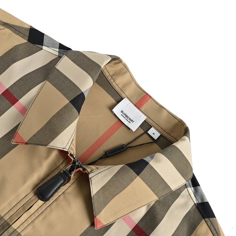 BurberryBurberry large plaid lapel shirt jacketThe original 9200 purchased, the fabric is made of 6 kinds of yarn fixed weaving and dyeing, each yarn should be the original version of the analysis of customized disassemb