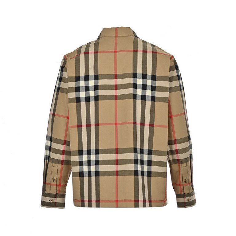 BurberryBurberry large plaid lapel shirt jacketThe original 9200 purchased, the fabric is made of 6 kinds of yarn fixed weaving and dyeing, each yarn should be the original version of the analysis of customized disassemb