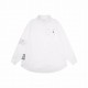 Maison Margiela MM6 23 FallWinter Long Sleeve Shirt Made of fixed-woven high-density, stiff fabric Blurred Logo Print Pocket Embroidery   High-quality Men's and Women's Size XS S M L