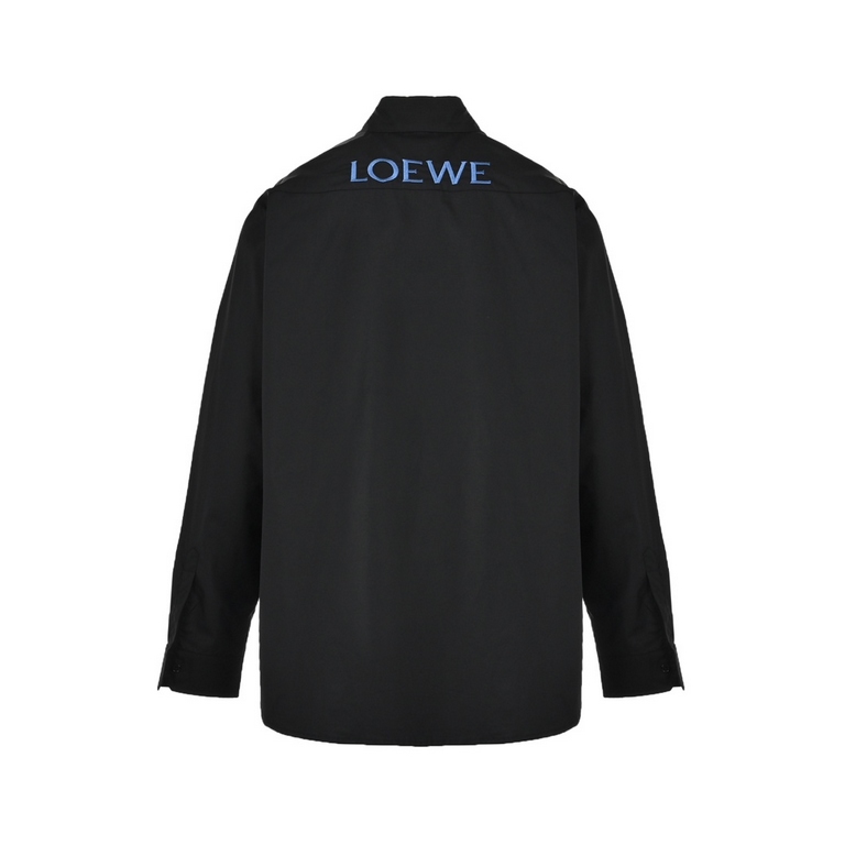 LoeweLoewe 23ss Pocket Flame Embroidered ShirtAdopting Casifa three-dimensional embroidery Korea imported 100 cotton, fabric features soft and comfortable silk luster, several times washed still quite like new, 21 stitch