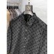 LV 2023ss new men's long sleeve shirt, high quality ready-to-wear! Customized fabrics Breathable and comfortable, impeccable details, brand elements design concepts, reflecting high quality. Hand feel delicate and soft! 