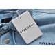 GIVENCHY Givenchy 23Fw Square Embroidered Denim ShirtThe use of 12 an 7  7 U.S. cotton denim cotton, the upper body draping full, three-dimensional shaped, the entire garment by light filial piety wash, using imported ma