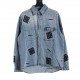 Givenchy Givenchy 23FW Dimensional Logo Denim Long Sleeve ShirtLogo and jumbo 4G logo In a wash and off nostalgia With a buttoned flap pocket on the front Embroidered  letters all over Custom hardware buttons High qualit