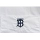 BurberryBurberry Classic BT Monogrammed Embroidered Shirt-White Letter Shirt WhiteClassic pattern cutting design The cutting of this model is a continuation of the most popular loose shirt pattern deconstruction Each cut