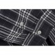 BalenciagaParis 22ss Black and White Plaid False Two Piece Long Sleeve ShirtSize：S M L XL (0 1 2 3)Customized cotton plaid facecloth and vintage plain fabric loose cut, 2 fabric width piece spliced together and become, c