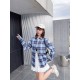 BurberryBurberry Check Embroidered Letter Long Sleeve Shirt, Upshot Collection of