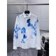 Louis Vuitton LV 2023ss new long-sleeve shirt Shirt, high-end version! Counter customized fabrics Breathable and comfortable, impeccable details, brand elements design concept, reflecting high quality. The handfeel is de